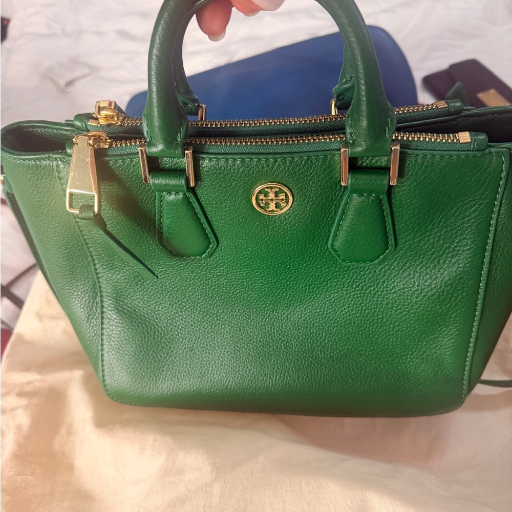 Tory Burch Vibrant Green Satchel